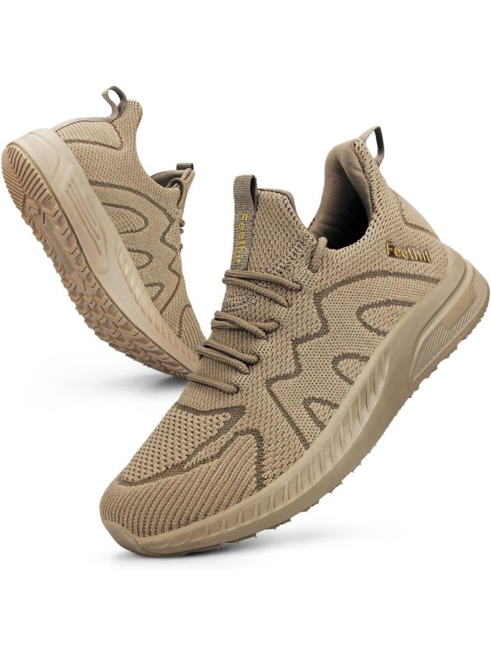 🆕Women's Khaki Running Shoes Non Slip Gym Tennis Walking Workout Sneakers